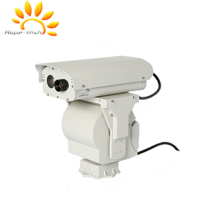 อินฟราเรด IP66 Thermal Imaging Camera, กล้องวงจรปิด PTZ Alarms ระบบรักษาความปลอดภัยกล้องวงจรปิด