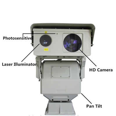 กล้องเลเซอร์อินฟราเรด PTZ ระยะยาว PTZ ความยาว 1KM พร้อมไฟส่อง 808 นาโนเมตร