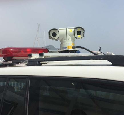 กล้องเลเซอร์ PTZ ในรถยนต์เมานต์ / อินฟราเรดระยะไกลสำหรับกล้องรักษาความปลอดภัย