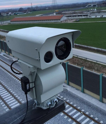 เกรดทหารกล้องความร้อนคู่ HD PTZ กล้องอินฟราเรดสำหรับการรักษาความปลอดภัยชายแดน