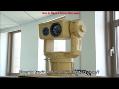 ระบบเฝ้าระวังความร้อนระดับทหาร PTZ กล้องรักษาความปลอดภัยระยะไกลอินฟราเรด