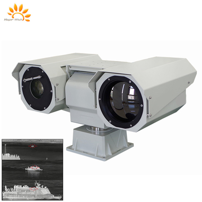 ระยะไกล Dual Sensor PTZ Thermal Camera เลเซอร์ 360 องศา สําหรับการปรับปรุงความปลอดภัยและการติดตาม