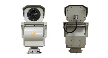 การรักษาความปลอดภัยทางรถไฟ PTZ กล้องถ่ายภาพความร้อน 640 * 512 กล้องถ่ายภาพความร้อนอินฟราเรด