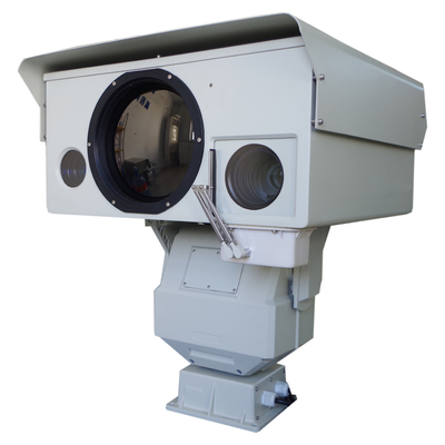 กล้องโทรทรรศน์ IR Laser ระยะไกล 5 กม. ความปลอดภัยในการถ่ายภาพความร้อนด้วยเซนเซอร์หลายตัว