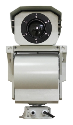 กล้องถ่ายภาพความร้อน PTZ แบบอินฟราเรดแบบ Ultra Long Range ด้วยการเฝ้าระวังระยะไกล 10 กม