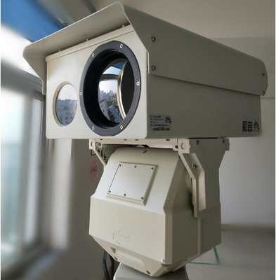 Military Grade Dual Thermal Camera HD กล้องวิดีโอ PTZ ความกันน้ำสำหรับความปลอดภัยชายแดน